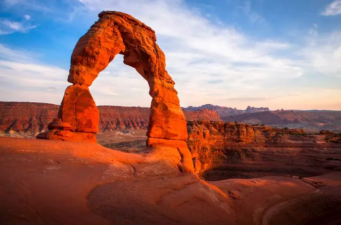 Dusk at Arches National Park