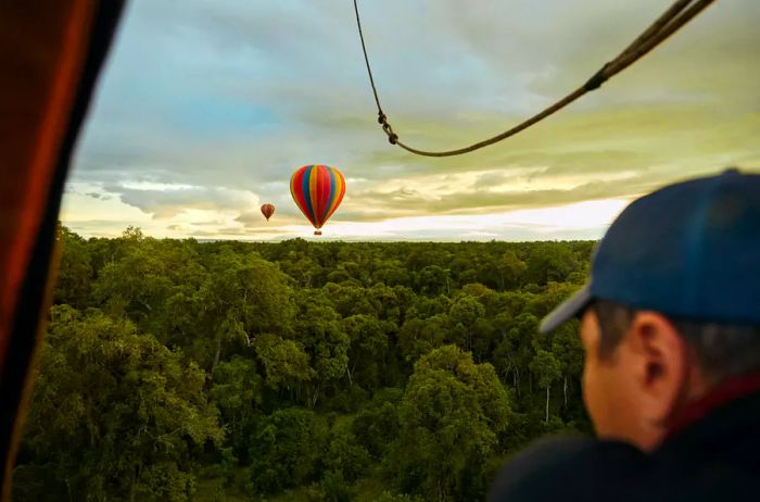 Hot-air balloon adventure in Kenya