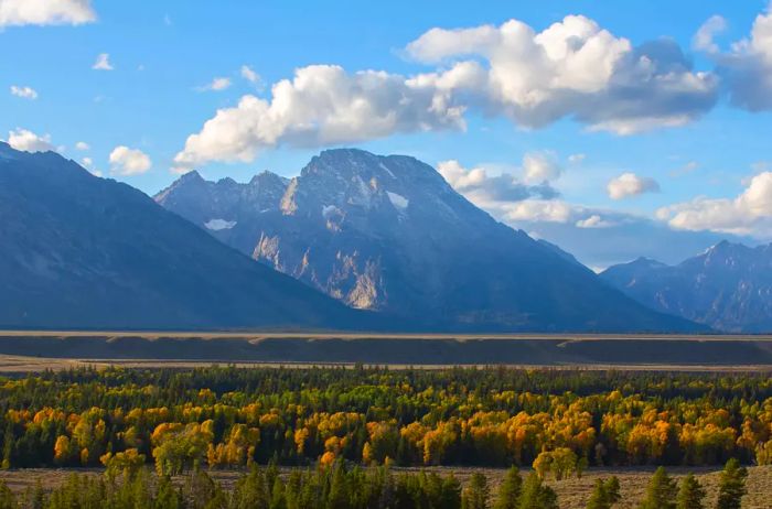 Majestic peaks of Yellowstone National Park