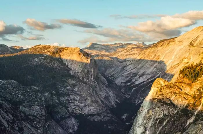 Yosemite Mountains at Sunset