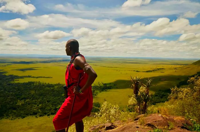 Maasai guide at Angama, Kenya