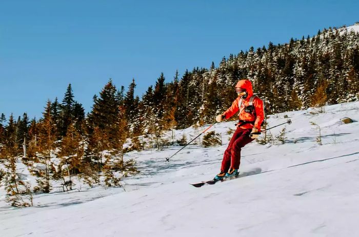 Skiing in North Conway, New Hampshire