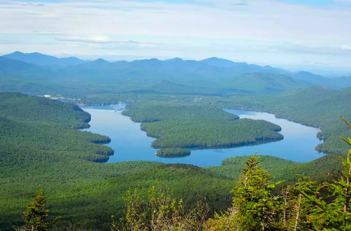 Aerial view of Whiteface, Lake Placid