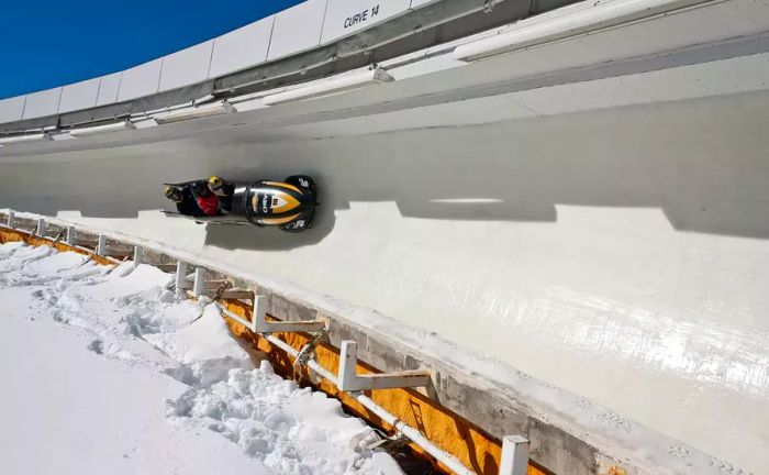 Bobsled adventure at Whiteface Mountain