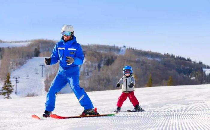 Ski lesson experience at Park City