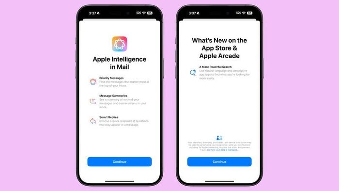 Màn hình khởi động Apple Intelligence có mặt trong iOS 18.1 beta 6.