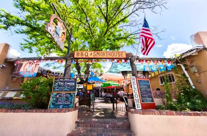 Exterior view of Cowgirl BBQ in Santa Fe