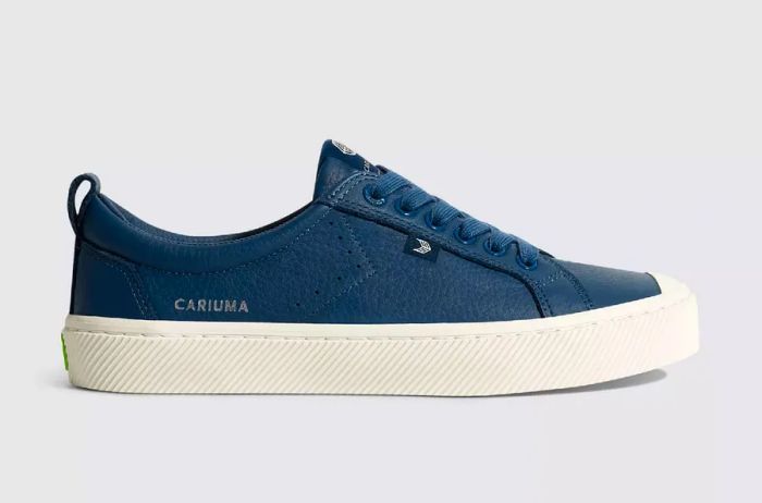 Cariuma Dark Denim Premium Leather OCA LOW