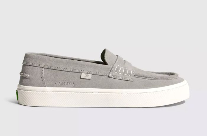 Cariuma Light Grey Suede Caju Loafer