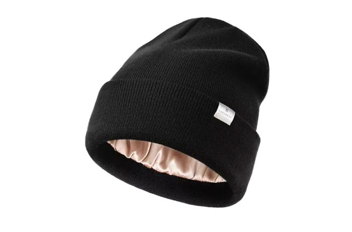 YANIBEST Women's Satin Lined Knit Beanie Hat