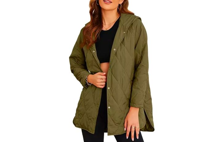 EVALESS Women's Long Quilted Jackets for Fashionable Winter 2024