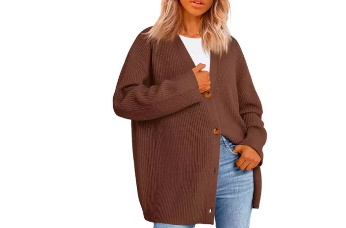 LILLUSORY Women's Oversized Cardigan Sweater for Fall Fashion