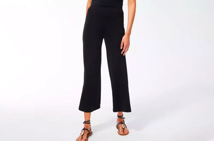 Travelers Wide-Leg Side Slit Ankle Pants