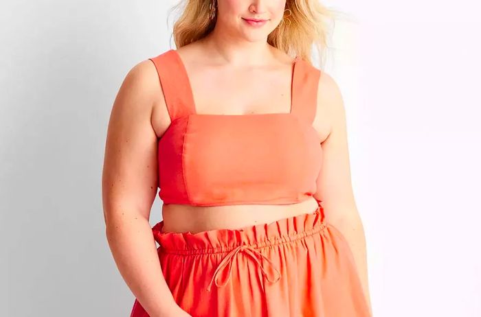 Target Jenny K Lopez Women's Linen Square Neck Crop Top - Future Collectiveâ¢ with Jenny K. Lopez