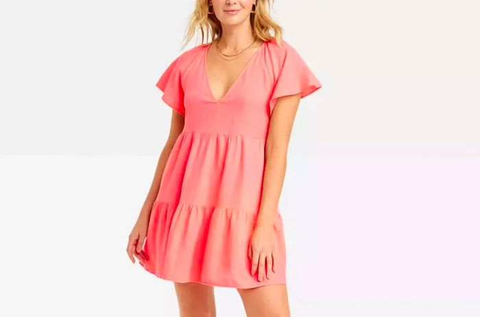 Target Universal Thread Women's Flutter Short Sleeve Mini Skater Dress - Universal Threadâ¢