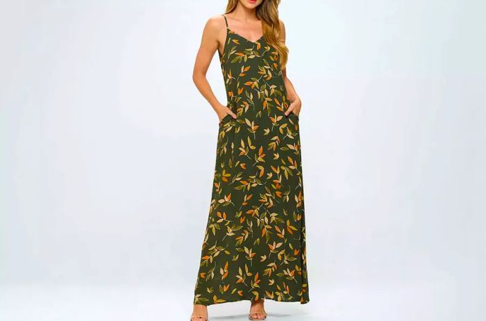 WEST K Aden V-Neck Maxi