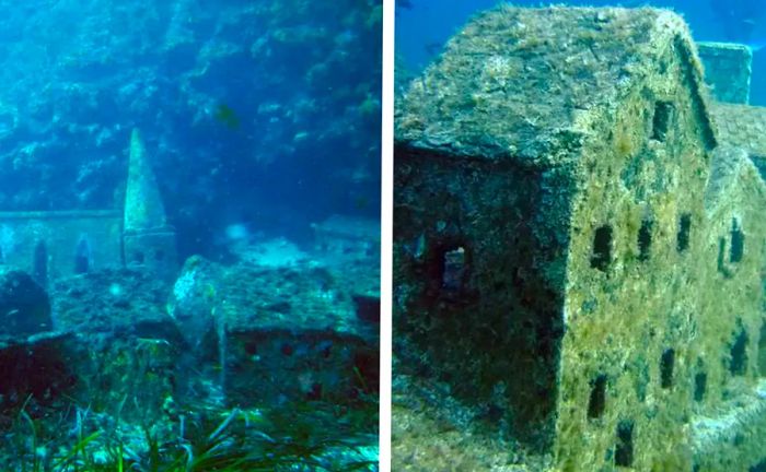 Abandoned Movie Sets You Can Still Visit: L’Enfant et la Sirène’s Underwater Village in France