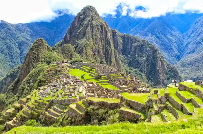 Panoramic view of the lush landscape against the sky