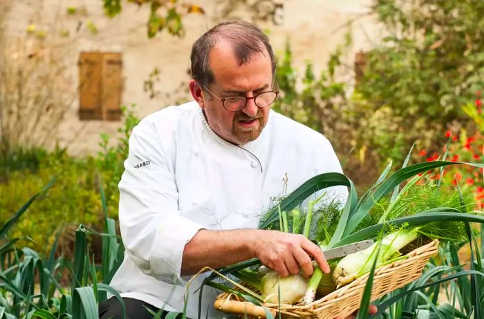 Chef Massimo Spigaroli at Antica Corte Pallavicina, Emilia Romagna, Italy