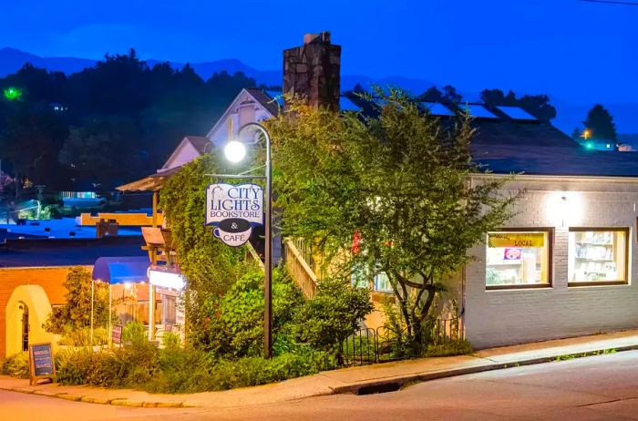 City Lights Cafe in Sylva, North Carolina.