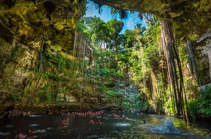 Ik Kil cenote, a renowned site in Yucatan, Mexico