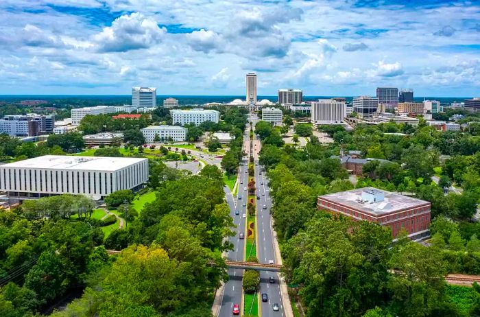 Aerial of Tallahassee, Florida