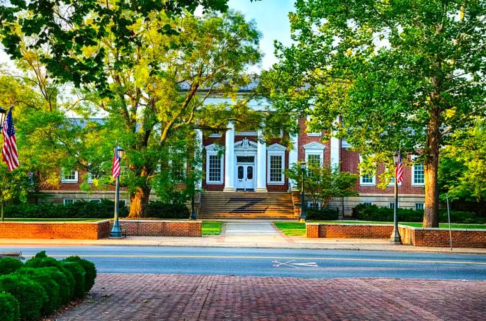 The office of the University President located in Madison Hall, an office building on the University of Virginia campus in Charlottesville, Virginia.