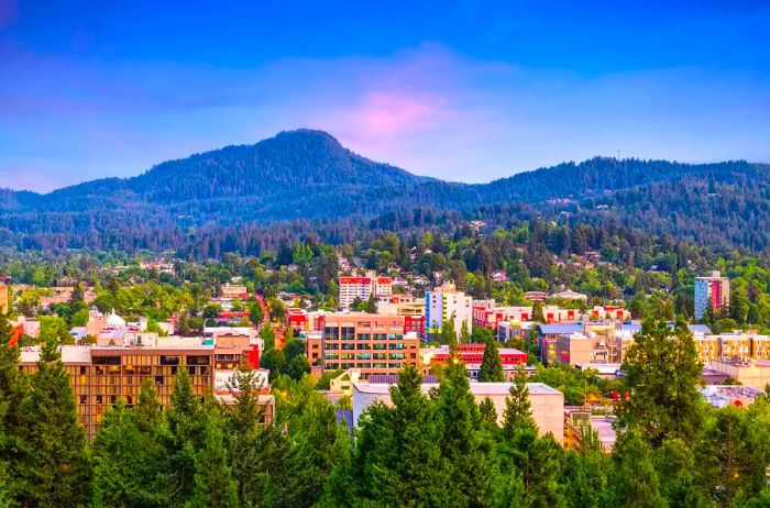 Eugene, Oregon, Skyline