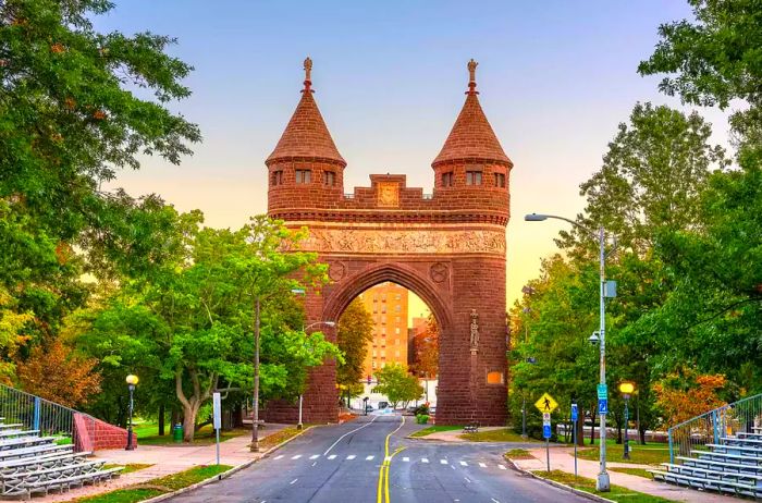 Soldiers and Sailors Memorial Arch in Hartford, Connecticut