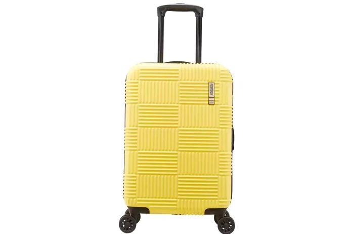 American Tourister NXT Checkered Hardside Carry-On Spinner Suitcase