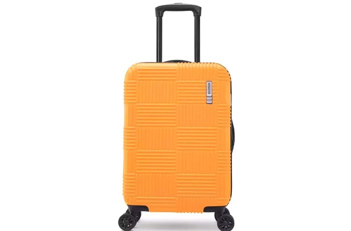 American Tourister NXT Checkered Hardside Carry-On Spinner Suitcase