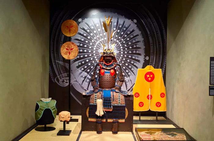 Exhibit showcasing the Samurai collection