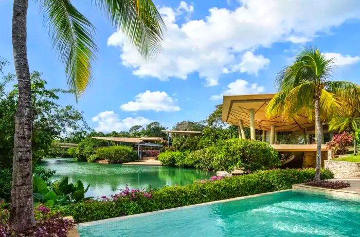 Lobby view at Rosewood Mayakoba