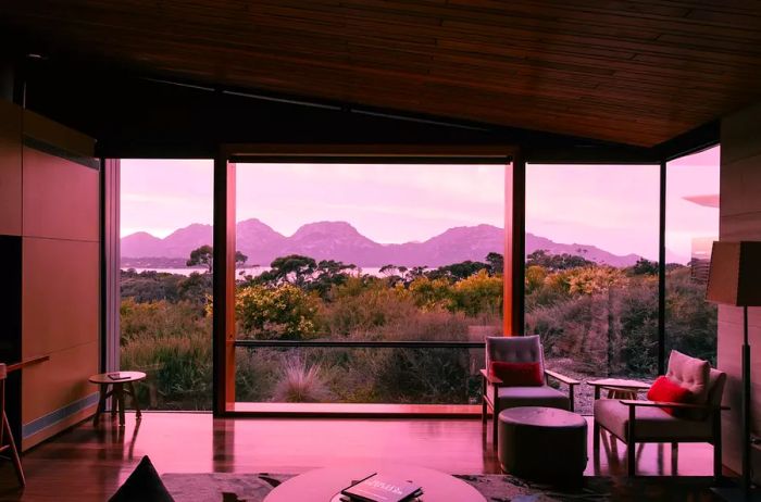 Image of a guest room at Saffire Freycinet