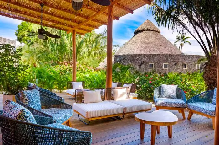 Deck with a view of the jungle at Westin Reserva Conchal