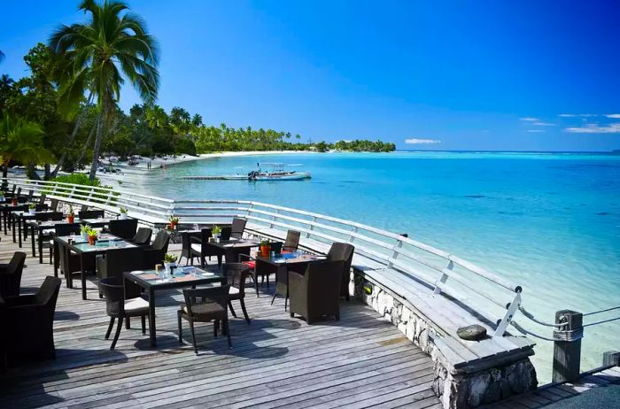 The Pure Restaurant located at Sofitel Kia Ora Moorea.