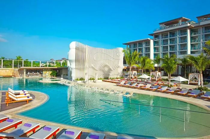 The pool area at Breathless Montego Bay Resort & Spa, Jamaica