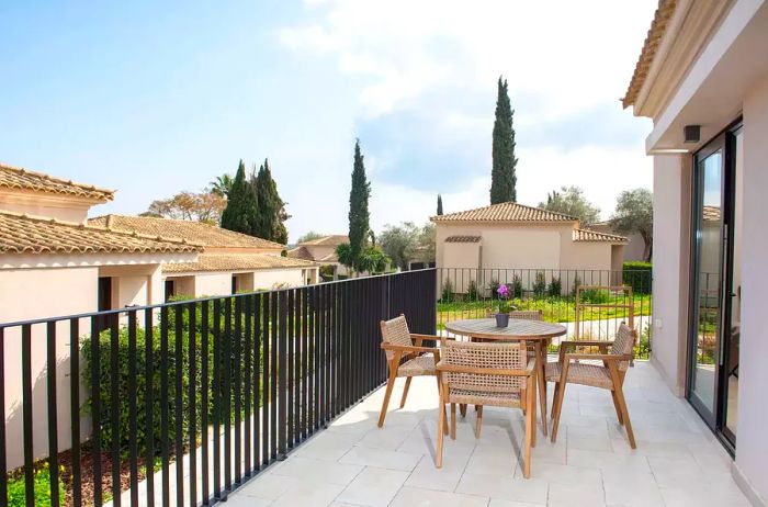 A terrace view from a guest room at Dreams Corfu Resort & Spa, Greece