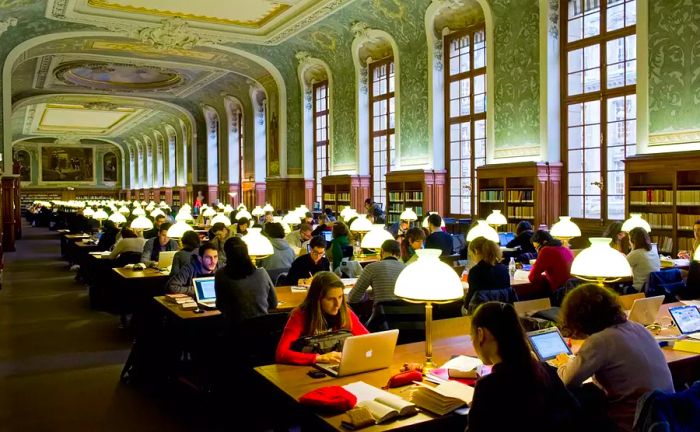 Bibliotheque Interuniversitaire de la Sorbonne, located in Paris