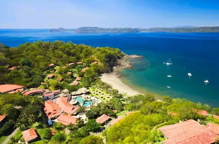 Aerial perspective of Secrets Papagayo, Costa Rica