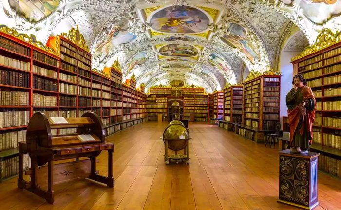 Strahov Monastery Library in Prague, Czech Republic