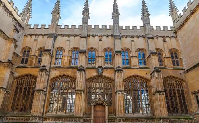 Bodleian Library, located in Oxford, England