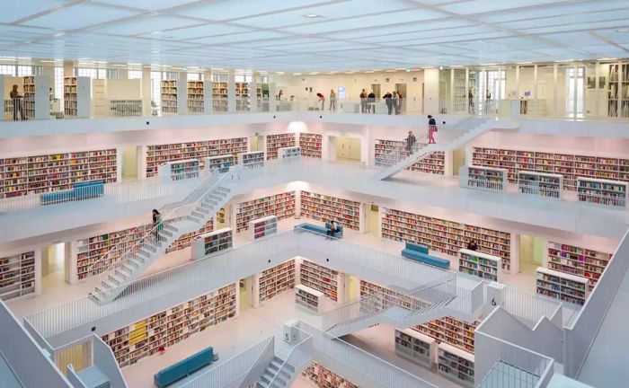 Stuttgart City Library, located in Germany