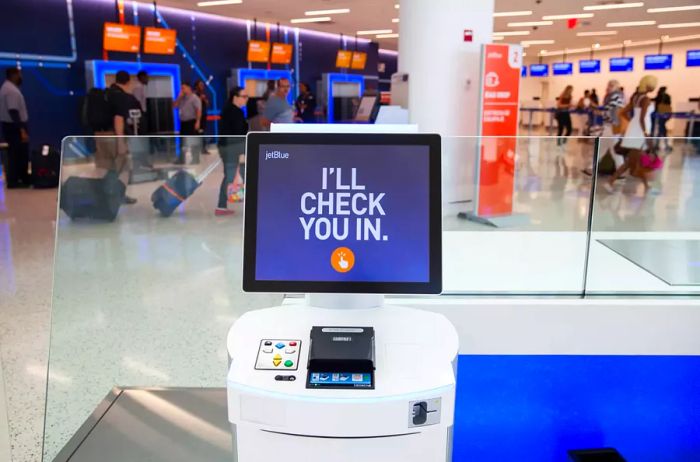 JetBlue Check-In Display