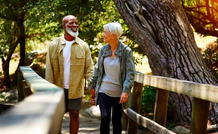 Couple Hiking in Retirement