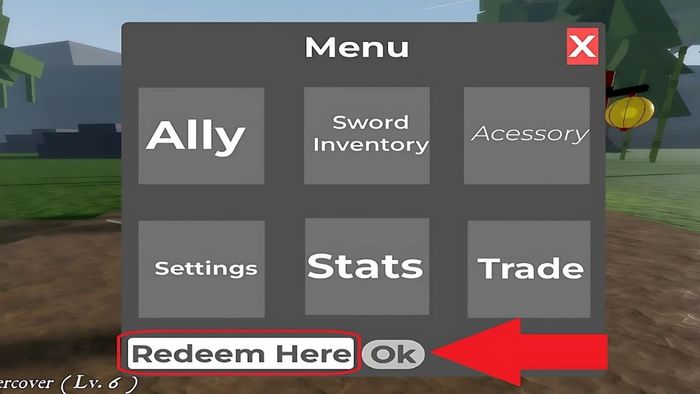 Hướng dẫn nhập mã code Jujutsu Legacy - bước 3