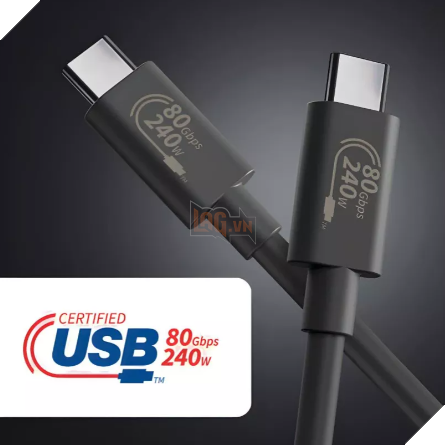 Cáp USB4 2.0 đầu tiên trên thế giới có thể đạt tốc độ tối đa lên đến 80Gbps.
