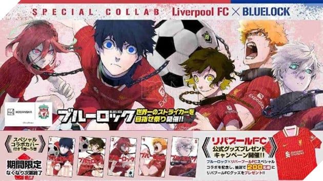 Blue Lock và Liverpool FC hợp tác trong một dự án đặc biệt