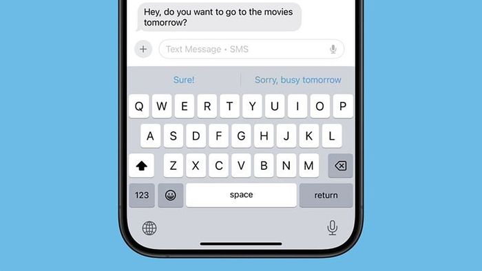 Messages cung cấp tùy chọn Trả lời thông minh.