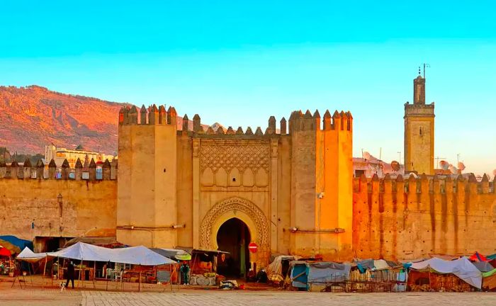 Entrance to the historic medina of Fez, Morocco